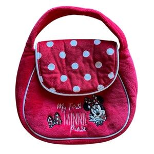 Disney My First Minnie Purse Small Handbag Red Polk Dot Girls Toddlers Mickey